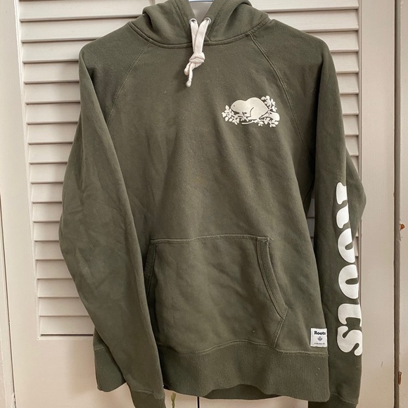 Olive Green Women’s Roots Sweatshirt - Picture 3 of 4